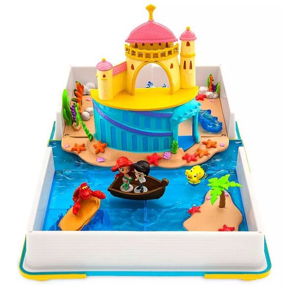 Disney Parks Little Mermaid Princess Ariel Eric Storybook Castle Playset NEW - Picture 1 of 5